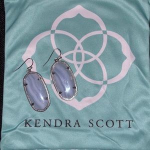 Kendra Scott silver drop earrings